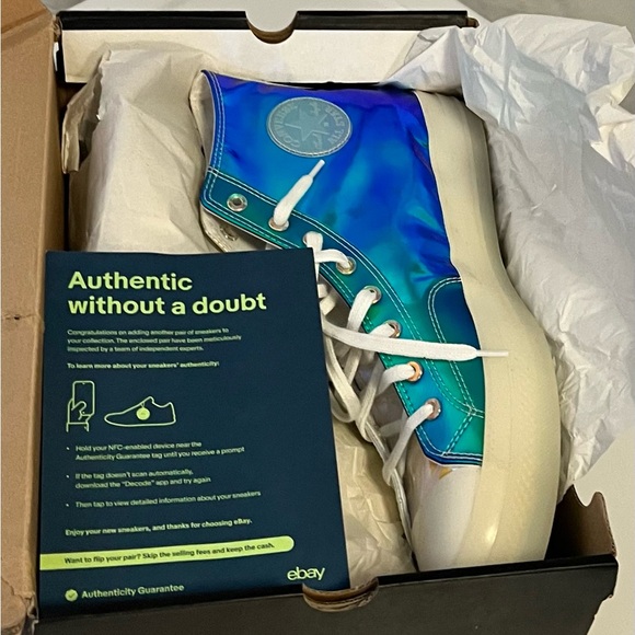 Converse Chuck Taylor All Star 70 Hi Iridescent. Men’s 13, new In Box. - Picture 2 of 6